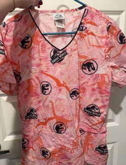 scrub top - jurassic park