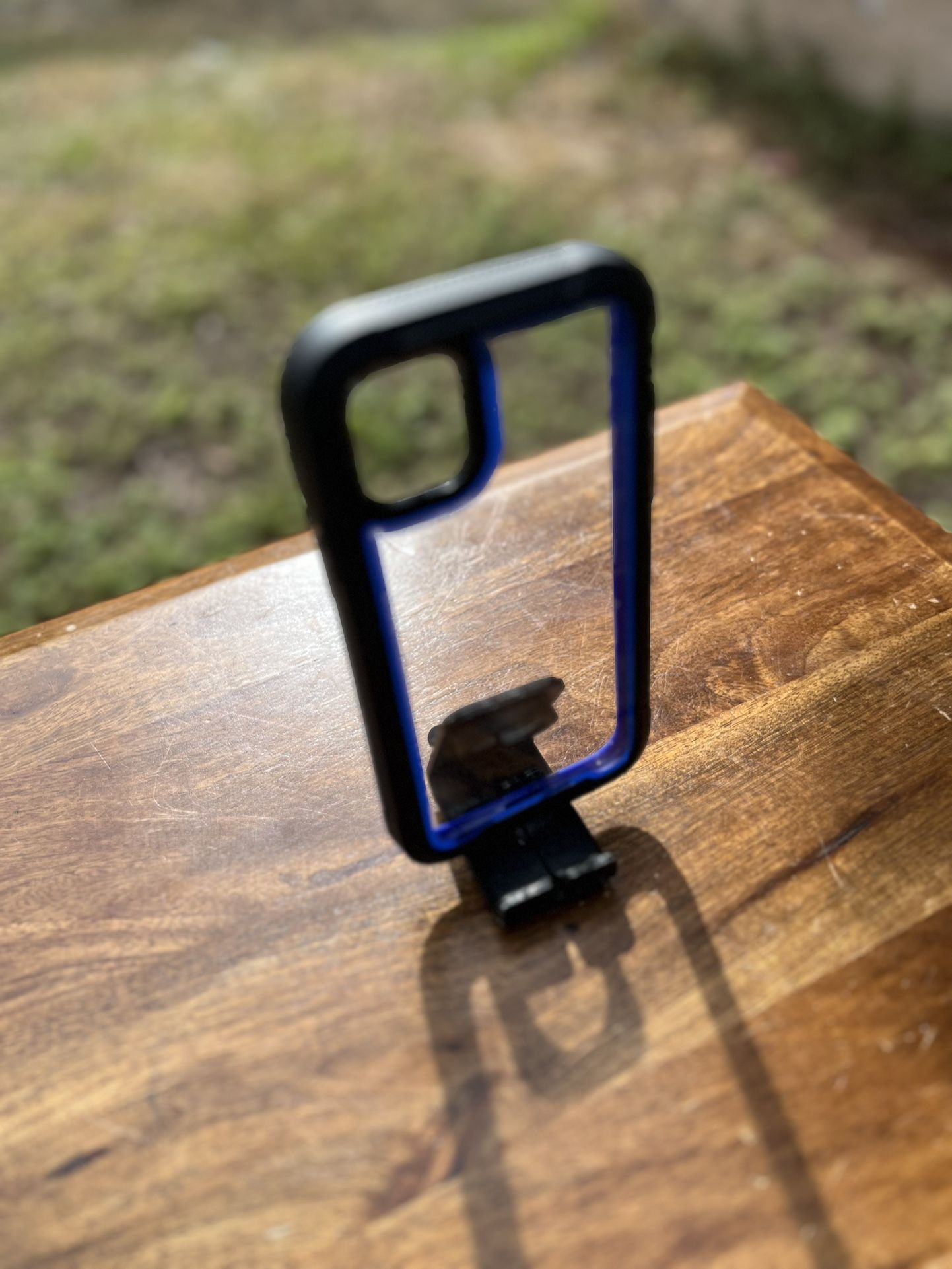 11 Pro Max Clear Case Blue Strip /New/🔥🔥✅