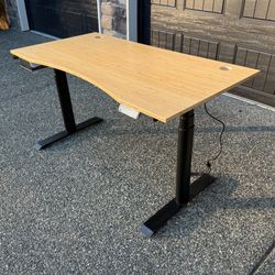 Bamboo Sit/Stand Desk 55x28 - Like New