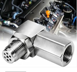L shape oxygen sensor adapter