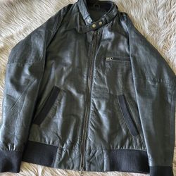 Zanerobe Black Leather Jacket 
