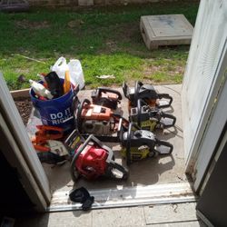 Chainsaws And Chainsaw  Parts, Chains, Bars, Bar Oil, Etc.