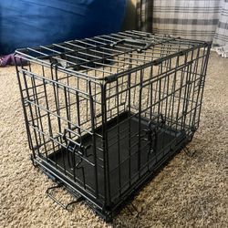 Black Metal Small Dog Crate Need Gone ASAP