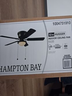 Hampton Bay ceiling fan never opened.... new!!