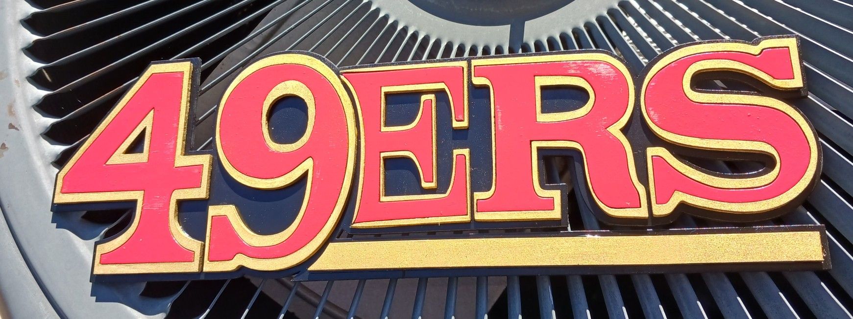 49ers Wooden Sign 15"x4.5" ,for Your Mancave Or Garage Or Game Day