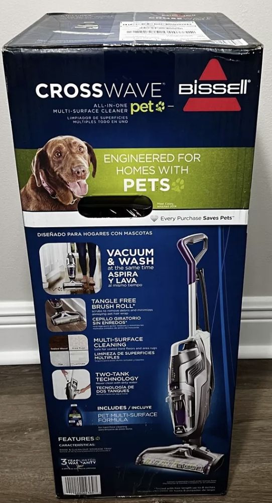 Bissel Cross Wave Pet Multi-Surface Wet Dry Vacuum 2328 -New!!