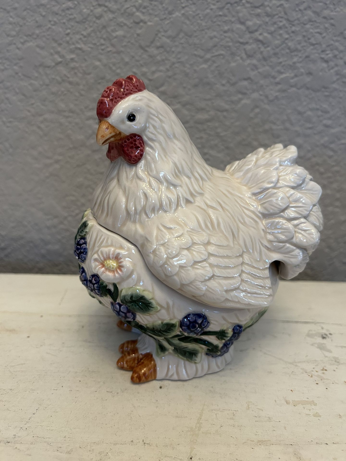 Cute Fitz & Floyd Chicken Gravy Boat Tureen