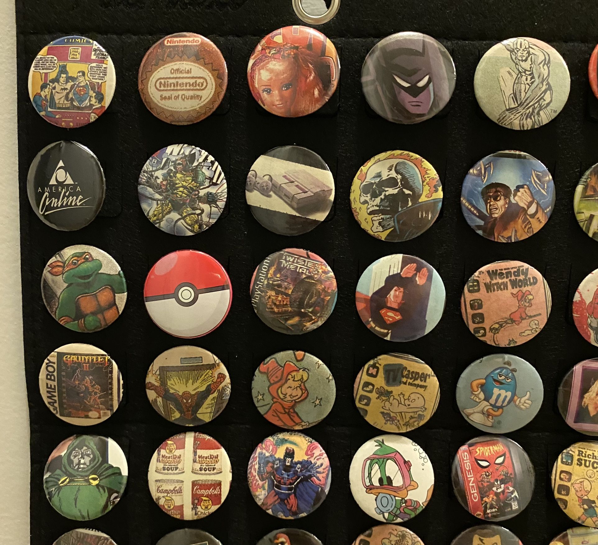 1-1/4” Button Badge Collection Nintendo Marvel Pokemon Dragon Ball & More $3 Each