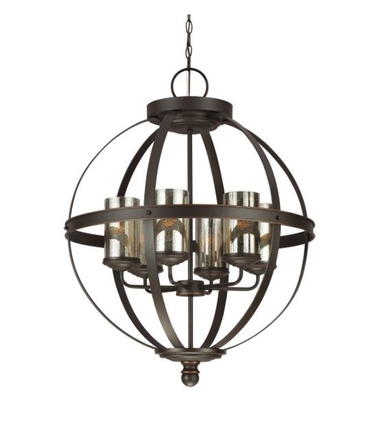 Bronze 6 Light Chandelier