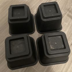 Bed Risers 5 Inch, Heavy Duty Square Furniture Frame Lift for Couch, Chair, Desk, Sofa and Bunk Bed