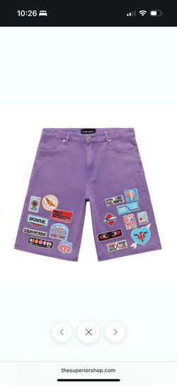Homme Femme Purple Shorts - Brand New