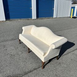 Victorian Sofa Off White Couch !! Made Locally in Trinity NC !! $145!
