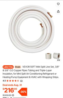 VEVOR 50FT Mini Split Line Set
