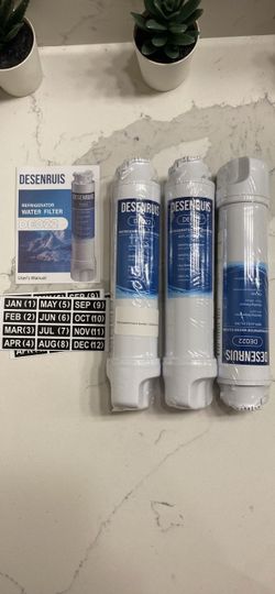 Desenruis DE022 Refrigerator Water Filter 3-Pack