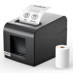 MUNBYN Receipt Printer - No Cables, Just The Printer