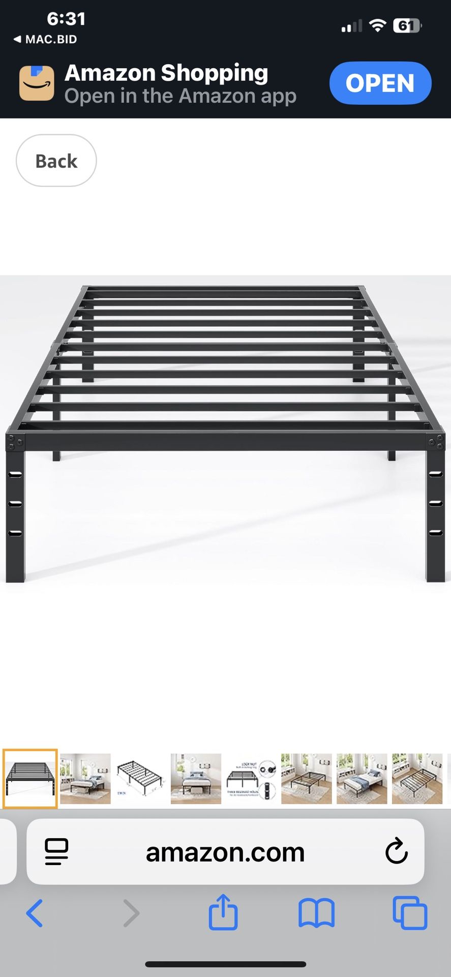 TWIN BED FRAME NEW IN BOX