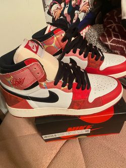Air Jordan 1 High Spider-Man Sneakers Size 7.5