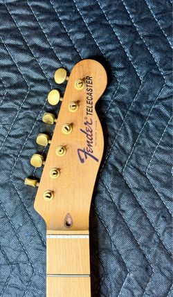 Warmoth Roasted Maple Telecaster Neck – Gold Tuners