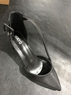 Women's black pumps with ankle strap *NEW* sz 9
