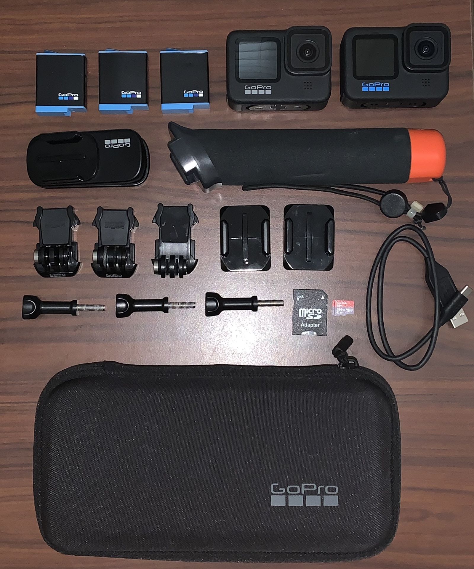 GoPro Hero 10 + Hero 9 With Accessories 