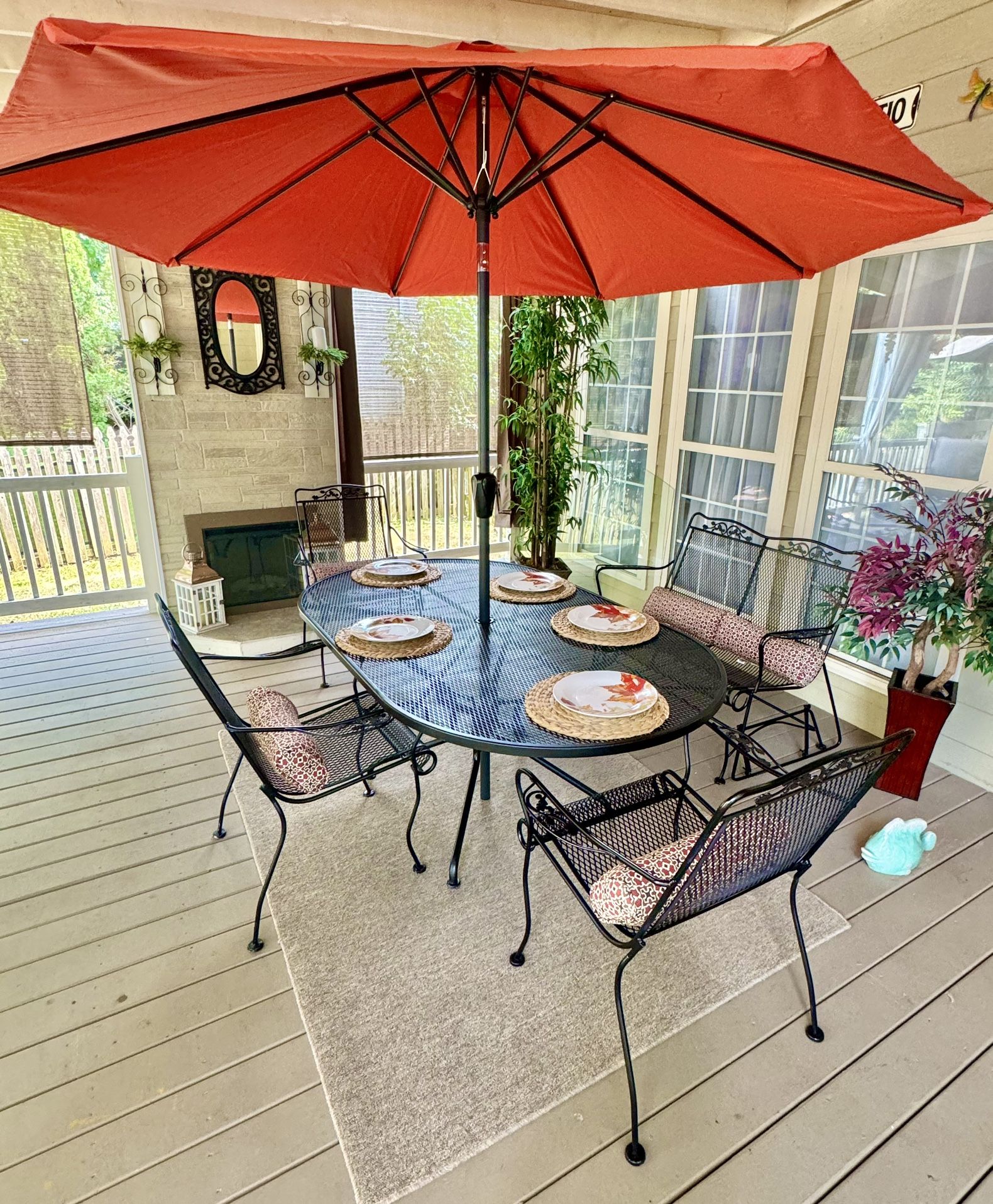 Iron Patio Set Furniture FREE DELIVERY