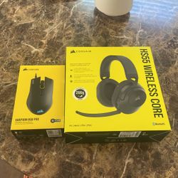 Corsair Gaming Mouse And Headphones 