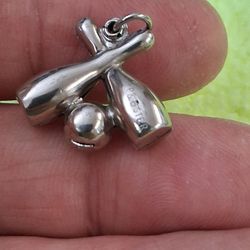 Bowling 🎳 Sterling Silver Pendant