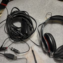 2 Boom Headphone And Special cable For USB And RCA 