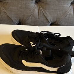 Athletic Black Vans (Slightly Worn) 