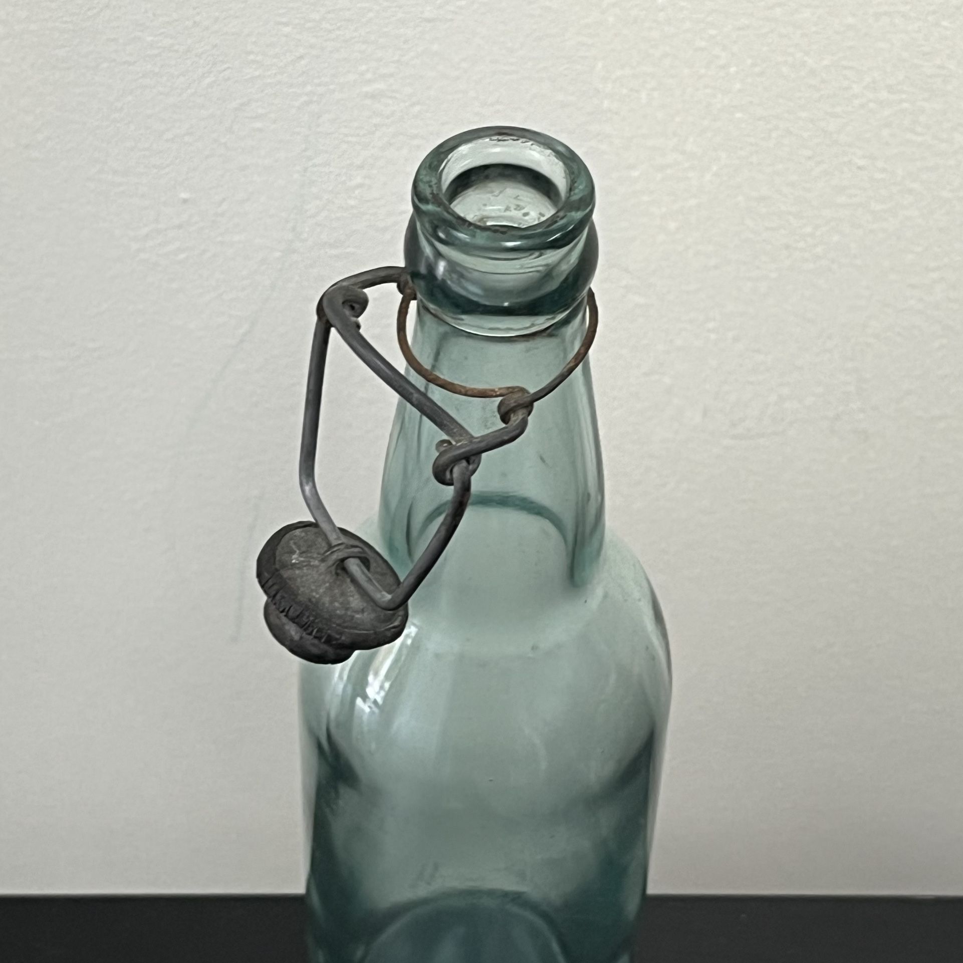 Antique Providence Rhode Island Green Glass Soda Or Beer Bottle