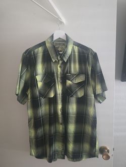 Dixxon Short Sleeve Plaid Button-Up Shirt