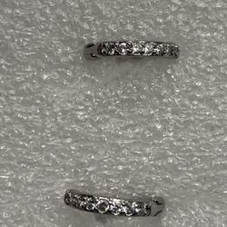 Diamond Earrings 925 Sterling Silver Diamond Earrings