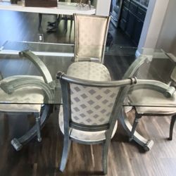 Dining Table, Five Pieces