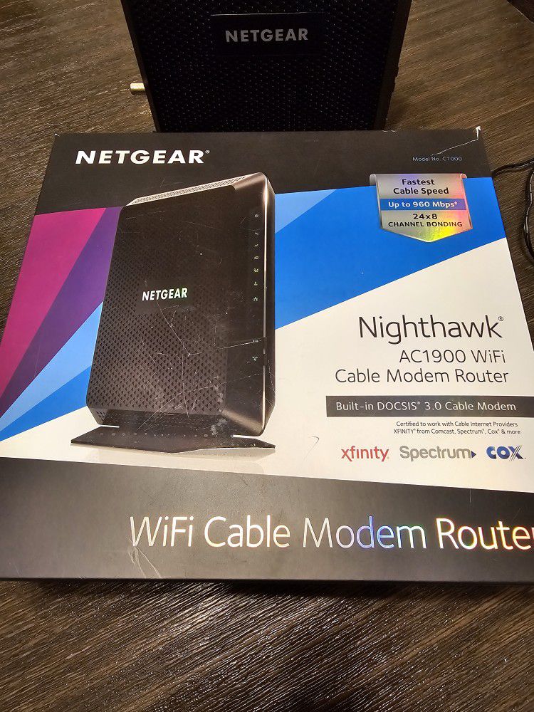 Wifi Cable Modem Router Netgear NIGHTHAWK