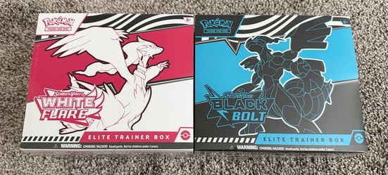 Pokémon TCG: Scarlet & Violet Black Bolt Elite & White Flare Elite Trainer Box