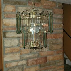 Chandalier Glass Bevel Etching