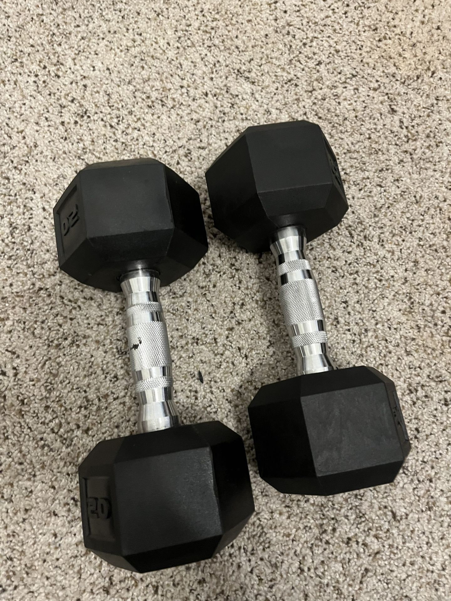 Two 20lb Dumbbells