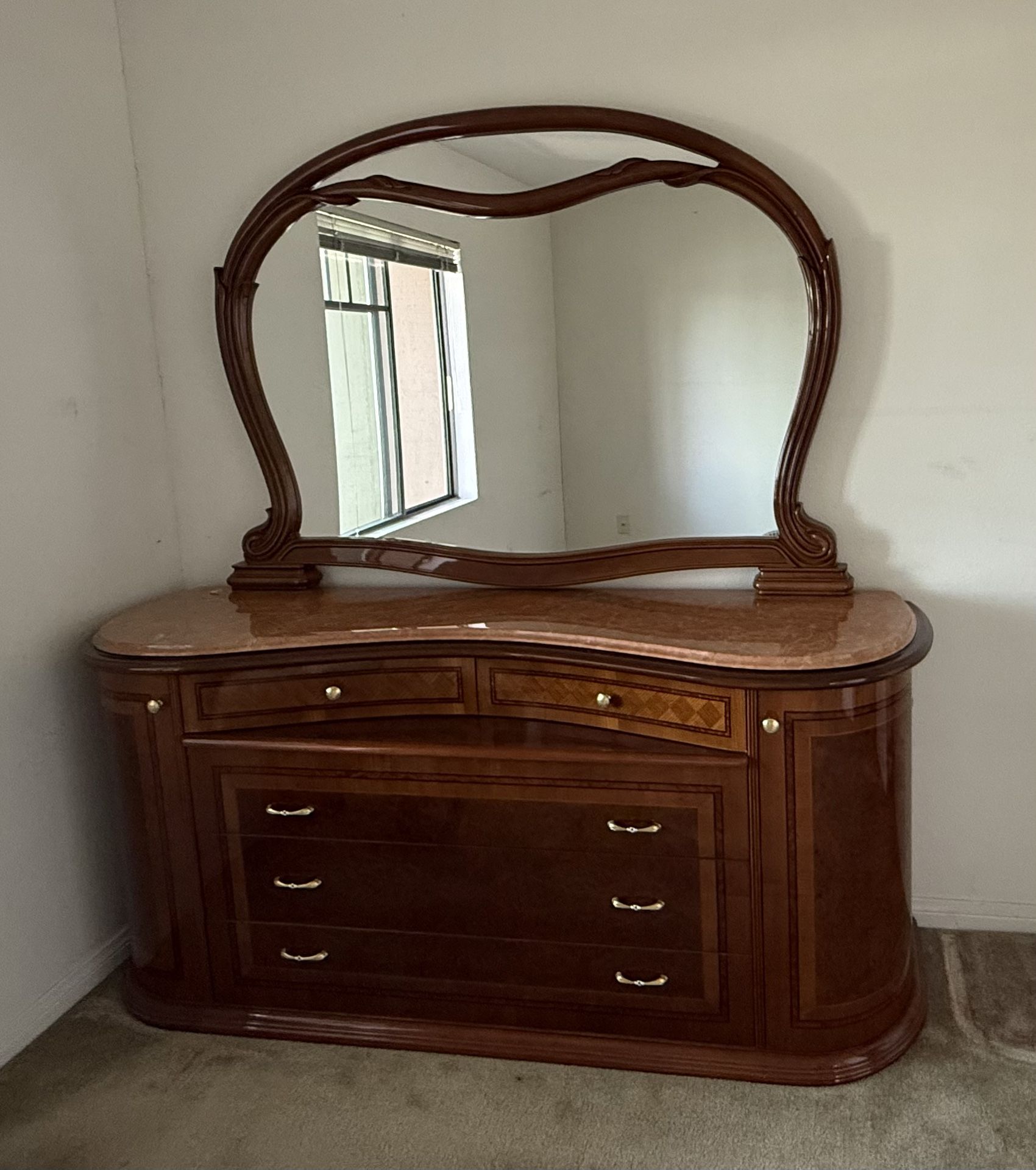 Antique Dresser with mirror from Ponsacco Italy