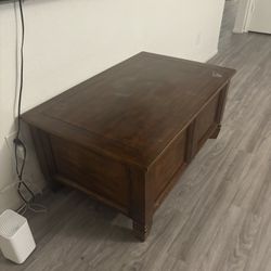 Brown Table /  Ottoman 