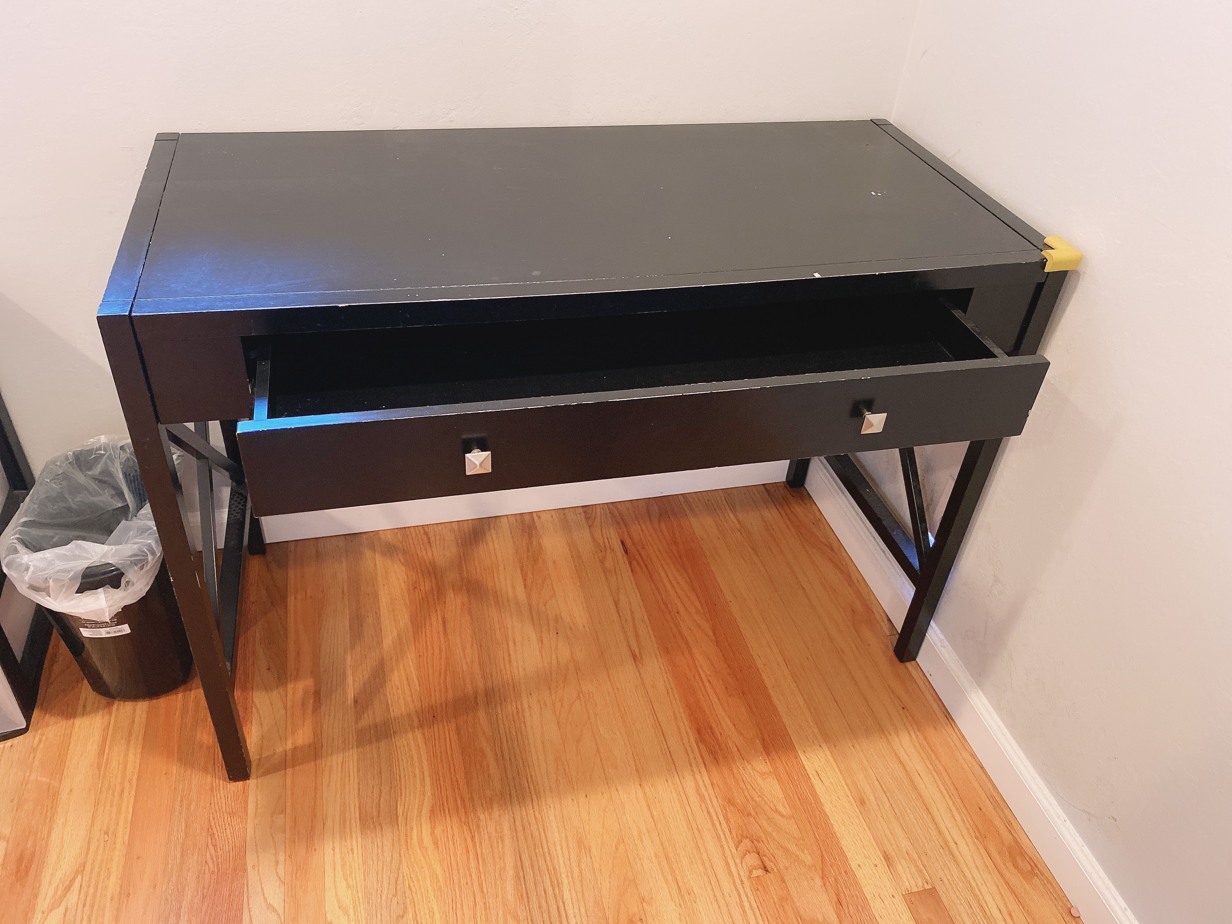 Ikea desk table black w. drawer