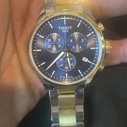 Tissot Chrono XL Swiss Watch Blue Dial – Clean, Works Perfect 
