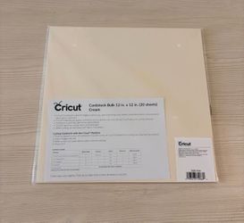 Cream Cricut paper