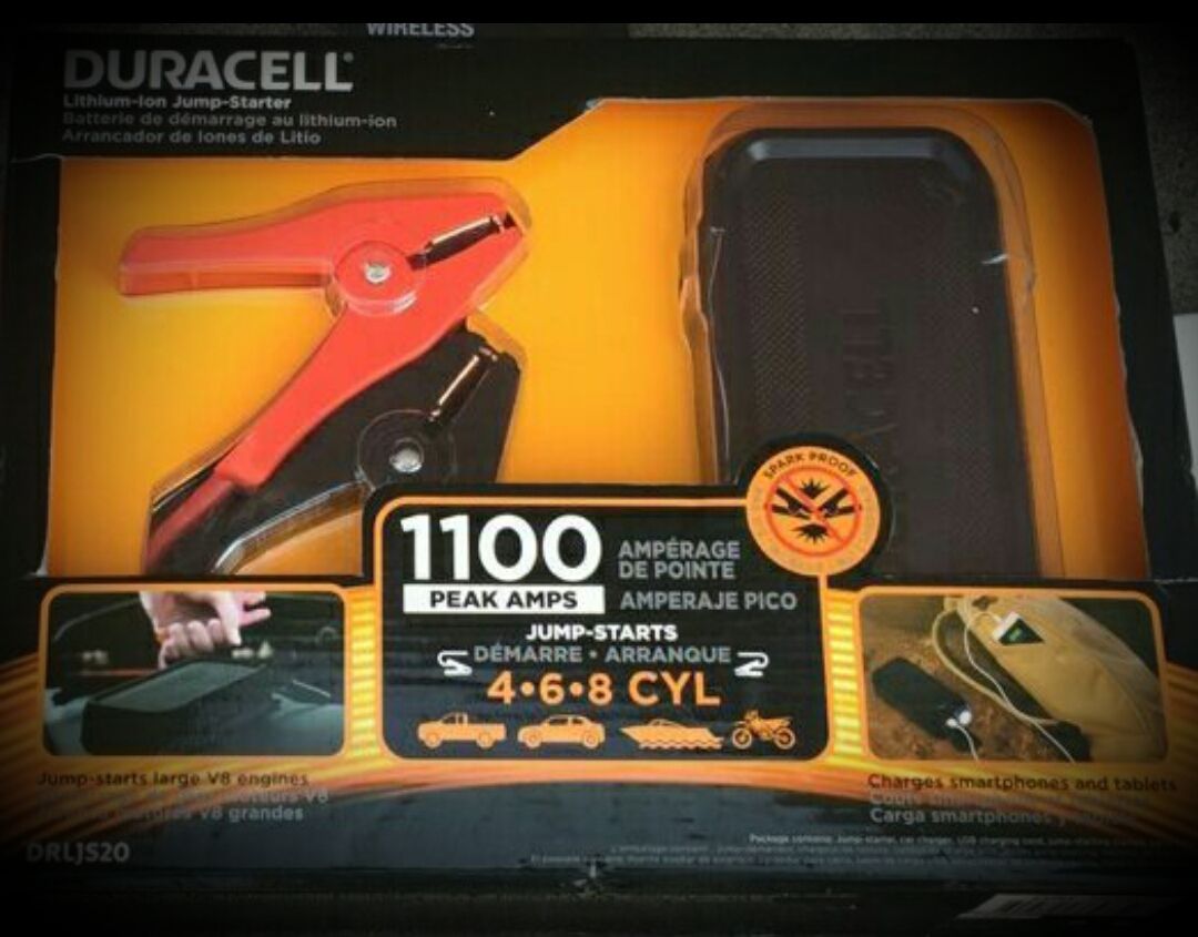 DURACELL LITHIUM iON JUMP STARTER Model No. DRLJS20