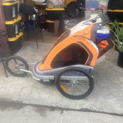 Via Velo Deluxe Jogging Stroller + Bike attachment