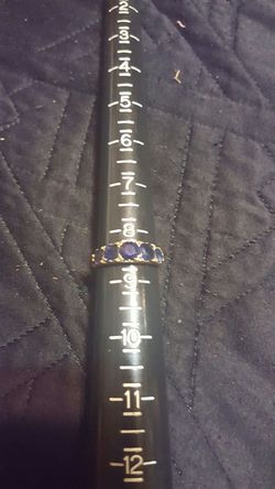 SOLID GOLD 18 K WITH 5 SAPPHIERS