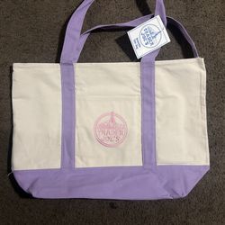 Trader Joe's Large Tote Bag - Lavender Purple