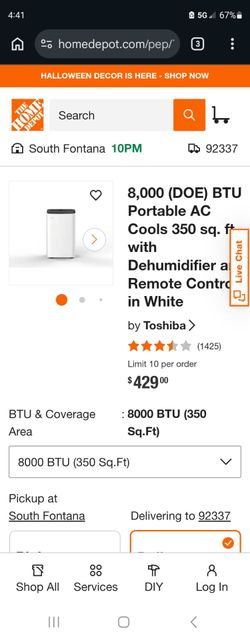 Toshiba portable ac