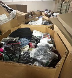 $950 PER BOX NEW BULK MIXED CLOTHES 1934 W PEORIA