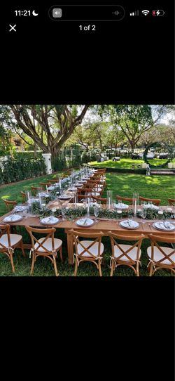 Chairs and tables r,e,n,t