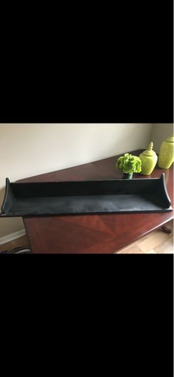 Black floating shelf